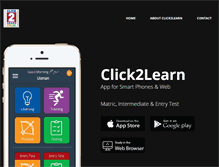 Tablet Screenshot of click2learn.pk